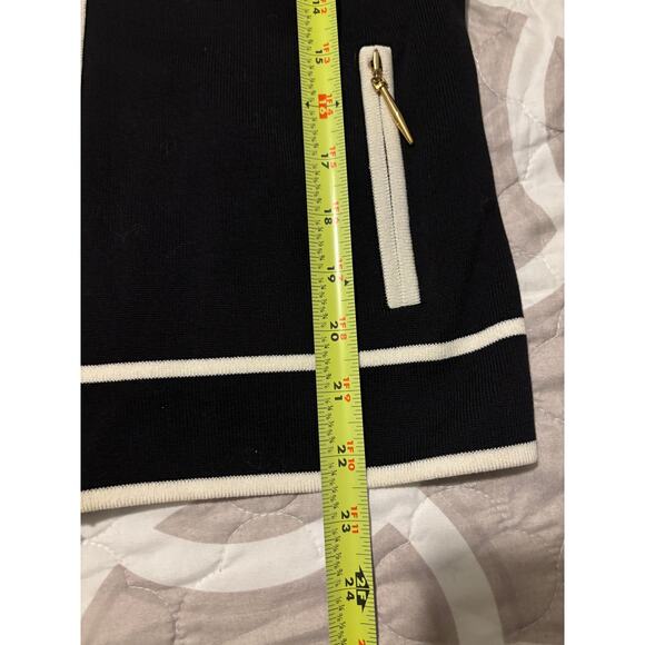 Escada Stile Knit Zip Up sweater Cardigan Black Size 36 / US6 - Picture 7 of 8